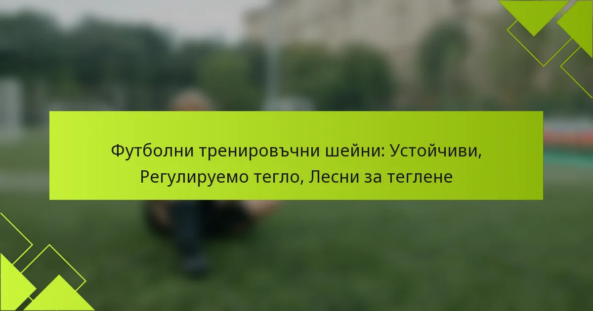 Футболни тренировъчни шейни: Устойчиви, Регулируемо тегло, Лесни за теглене